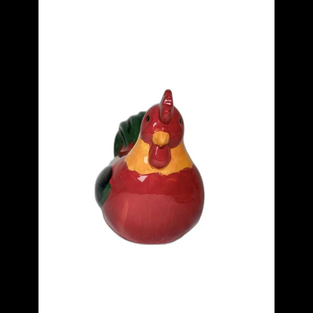 Mainstays Rooster Scrubber W/holder Ceramic Kitchen Sink Cleaning NWT